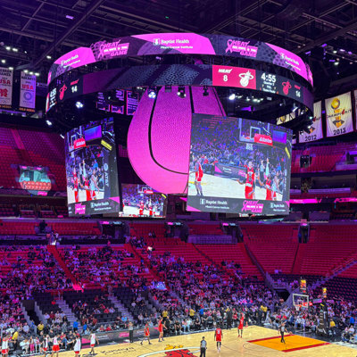 Miami Heat centerhung LED video display